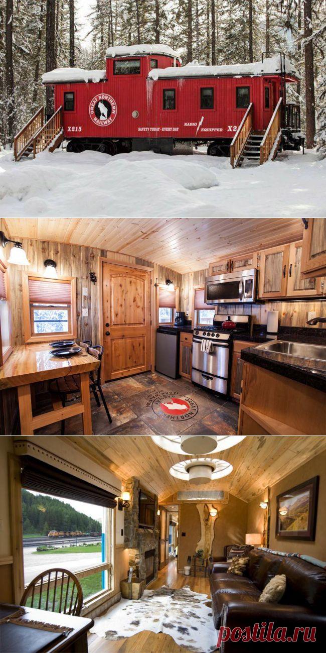 На первый взгляд это обычный старый вагон в лесу