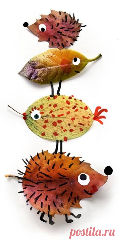 Dies enthält ein Bild von: Vier einfache DIY Ideen mit Herbstblättern - Littleyears