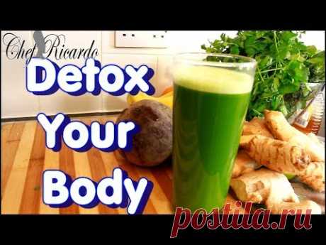Naturally Sweet Green Juice For Detox Your Body At Home | Recipes By Chef Ricardo