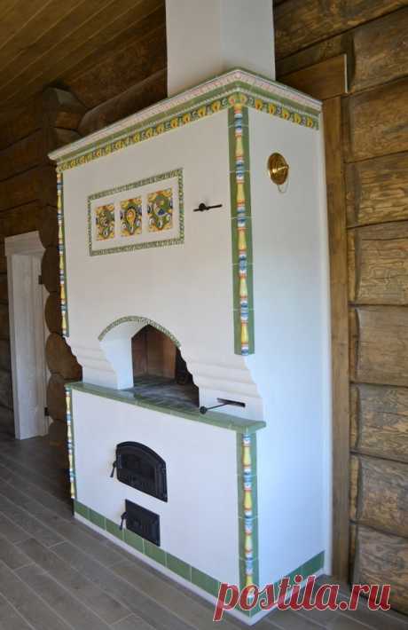 Луговая печь-мазанка с изразцами | Vesta