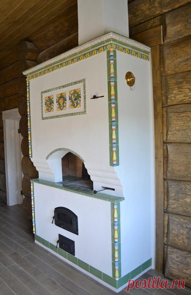 Луговая печь-мазанка с изразцами | Vesta