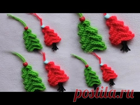 SUPER EASY CROCHET CHRISTMAS ORNAMEN TUTORIAL FOR BEGINNERS/CHRISTMAS TREE ORNAMENT/CHRISTMAS DECOR