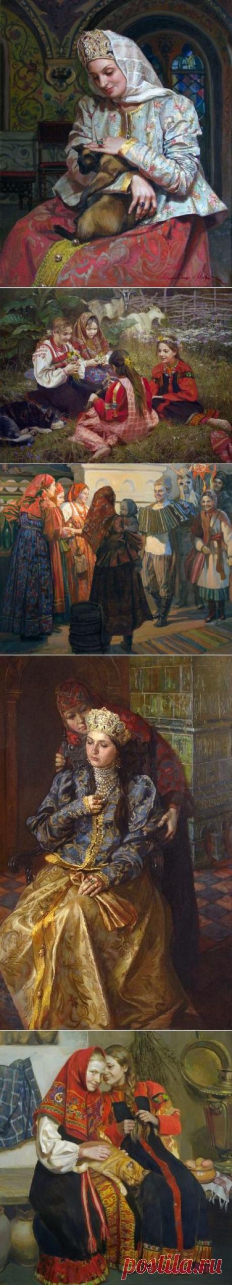 Русские красавицы в живописи Марии Молодых - ЖИВОПИСЬ. ИСКУССТВО ХУДОЖНИКОВ ВСЕГО МИРА.