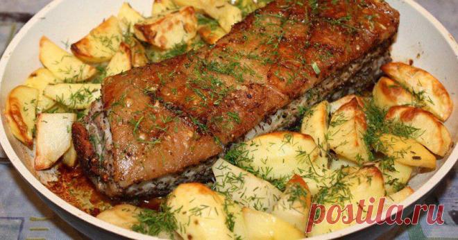 Грудинка с картофелем