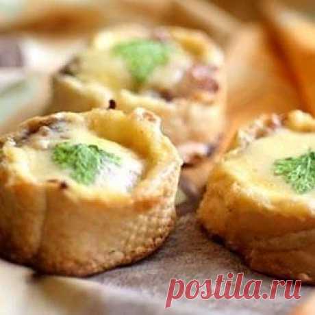 Хлебные гнёздышки с рыбной начинкой..