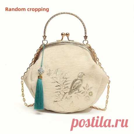 Элегантный Вечерний Клатч с Вышивкой и Съемным Цепочным - Temu Moldova