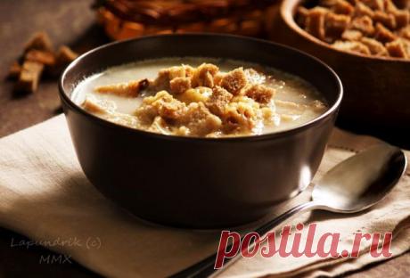 Грибной молочный суп с овсянкой. - Lapundrik