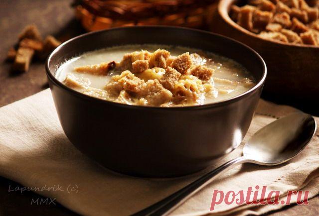 Грибной молочный суп с овсянкой. - Lapundrik
