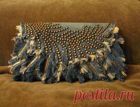 Оригинальная переделка джинсов.