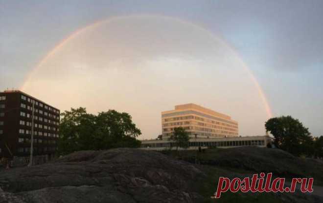 22.05.2014. - Невероятная по зрелищности радуга засияла в Хельсинки