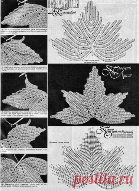 Irish crochet motifs