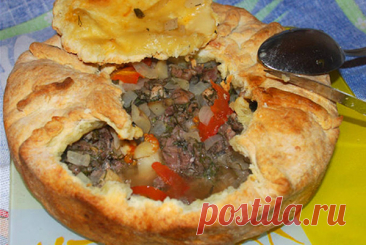 Пирог с гречкой, мясом и овощами — Journal women