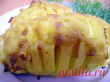А вот ещё такая картошка вкусный и красивый гарнир .