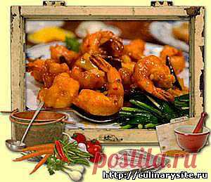 Жаренные креветки  со специями - Как приготовить жареные креветки