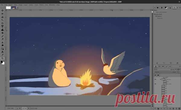 Доступен выпуск графического редактора GIMP 2.99.14, продолжающий развитие функциональности будущей стабильной ветки GIMP 3.0, в которой выполнен переход на GTK3, добавлена штатная поддержка Wayland и HiDPI, реализована поддержка цветовой модели CMYK, проведена значительная чистка кодовой базы, предложен новый API для разработки плагинов, реализовано кэширование отрисовки, добавлена поддержка выделения нескольких слоёв (Multi-layer selection) и обеспечено редактирование