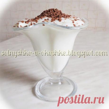 Молочный кисель с шоколадом