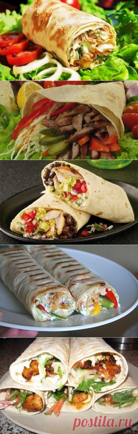 ВКУСНАЯ ДОМАШНЯЯ ШАУРМА: 5 РЕЦЕПТОВ | Вкусные рецепты