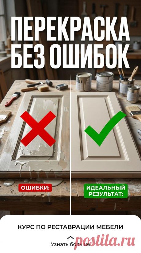 Реставрация мебели: полное руководство для начинающих	Освойте реставрацию мебели с нуля. Курс охватывает оценку состояния, разборку, ремонт, шлифовку, покраску и финишную отделку. Восстанавливайте старую мебель и давайте ей вторую жизнь. Практические советы и техники от опытных мастеров.