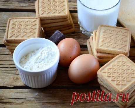 Торт из печенья с заварным кремом