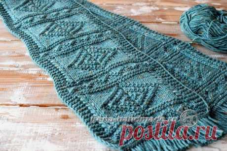 Шарф «Луиджи» (вязание, схемы и фото) - Irena Handmade