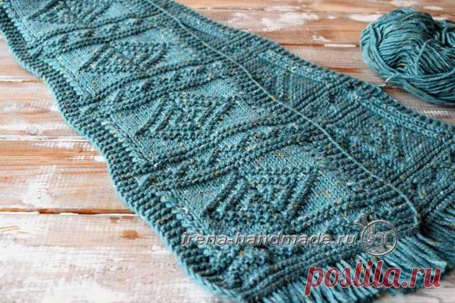 Шарф «Луиджи» (вязание, схемы и фото) - Irena Handmade