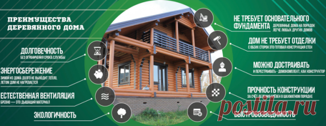 Преимущества деревянных домов