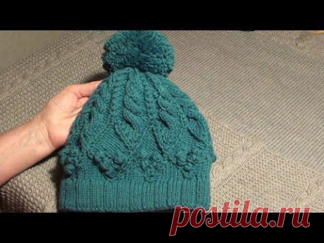 Шапка с шишечками и косами. Часть 4 (окончание)