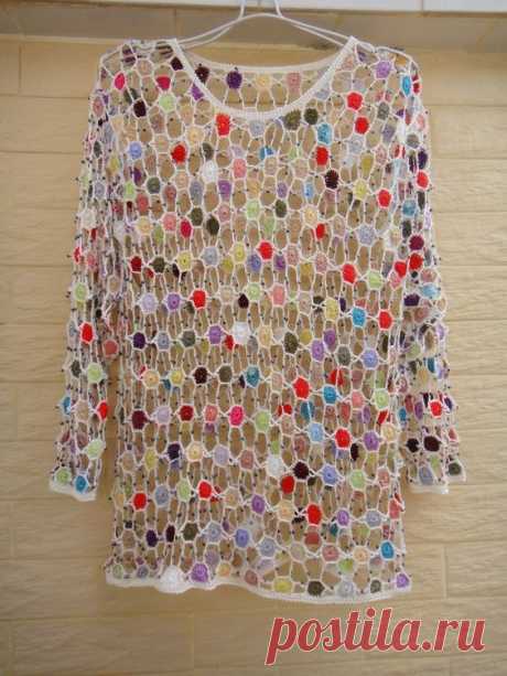 Womens White Blouse Long Sleeved Jumpers Polka Dot Lace Crochet Top Ideal for layering and creating a hippie, indie/ boho chic look, go perfectly w…