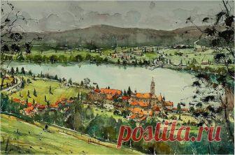 Акварельные пейзажи художника Максимилиана Дамико (Maximilian Damico) Шпиль на ДунаеМаксимилиан Дамико родился в Южной Италии на побережье Амальфи, учился живописи в Академии изящных искусств в Неаполе и долго путешествовал по свету: Барселона, Лондон, Париж, Нью-Йорк, ...