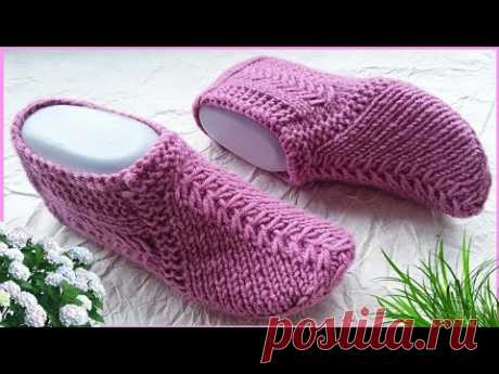 Бесшовные следки на 2-х спицах