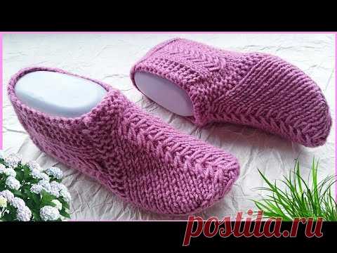 Бесшовные следки на 2-х спицах