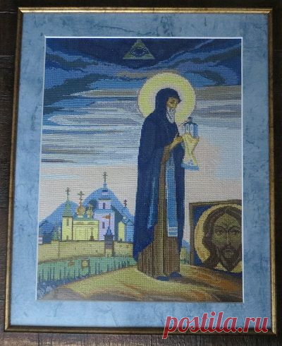 Вышивка крестиком «Сергий Радонежский» | DAMские PALьчики. ru