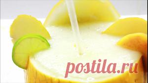 СМУЗИ ИЗ ДЫНИ ♥ очень вкусный и полезный напиток пошаговый рецепт с фотографиями