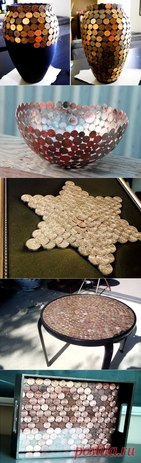 Поделки из монет своими руками