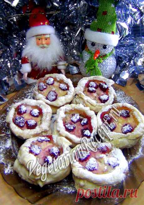 Творожно-ягодное лукошко - рецепт с фото