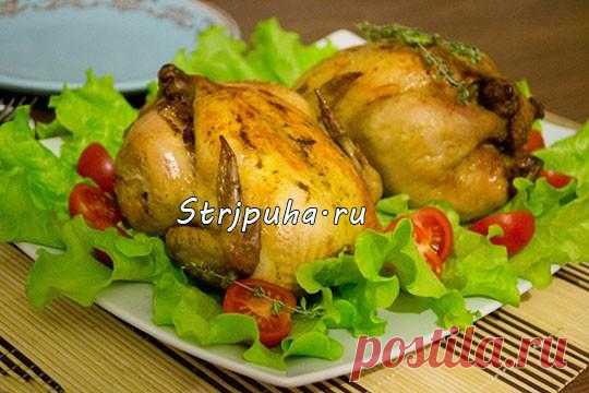 Цыплята-корнишоны с сыром и грушами