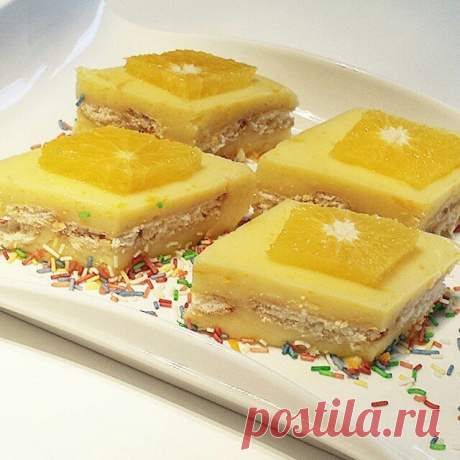 Portakalli puding pasta | Lezzetli Sunumlar Sitesi