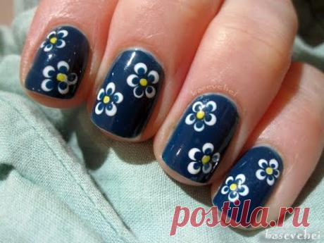 Little flowers using dotting tool - Małe kwiatki - Basevehei - YouTube