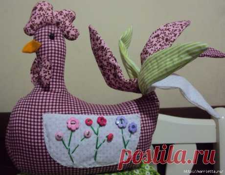 Шьем петушков и курочек. Много идей и выкроек