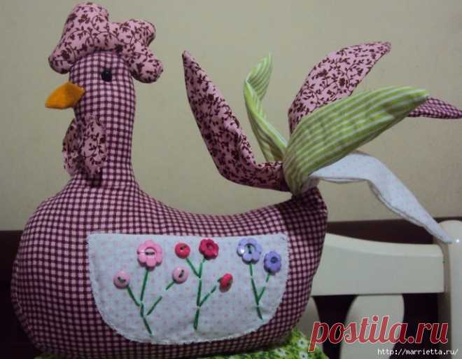 Шьем петушков и курочек. Много идей и выкроек