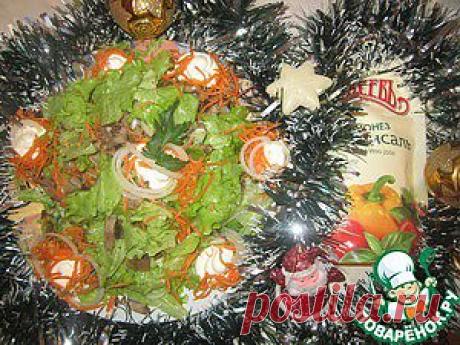 Салат из языка с морковью по-корейски - кулинарный рецепт