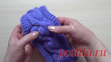Как связать повязку на голову. Вязание повязки