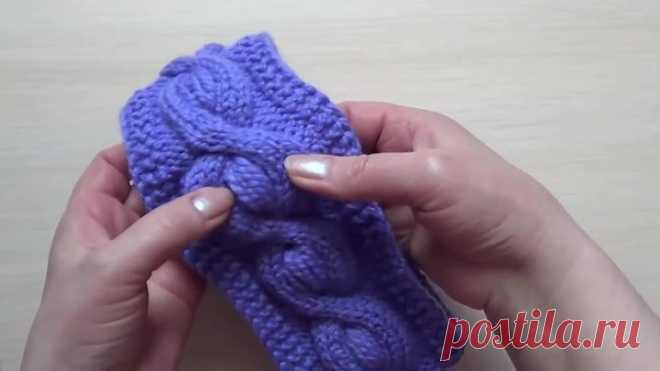 Как связать повязку на голову. Вязание повязки