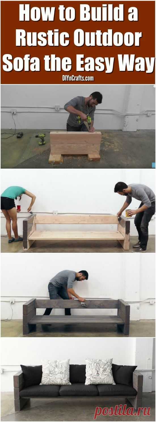 (3) He Starts Connecting Wood Planks … Why? When It’s Done, It Looks Super Comfy!