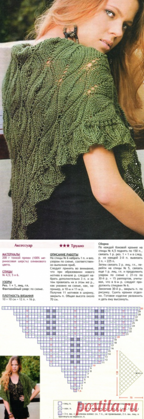 Вязаный платок