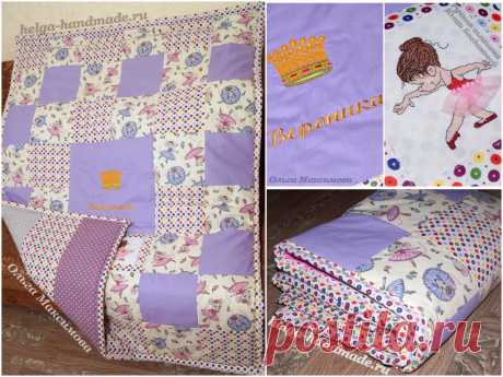 Детское лоскутное одеяло/покрывало своими руками 2 способа шитья детского лоскутного одеяла/покрывала в стиле пэчворк. Выкройки и видео.