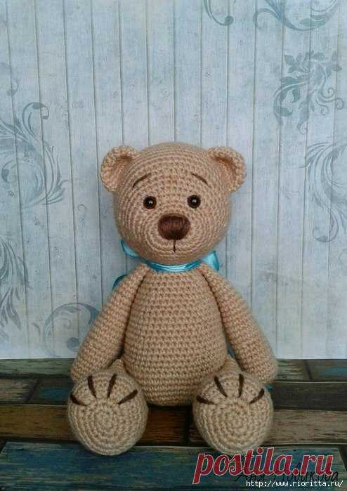 вязаный мишка