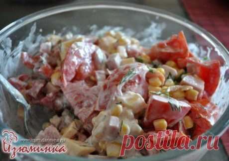 салат с консервированной кукурузой