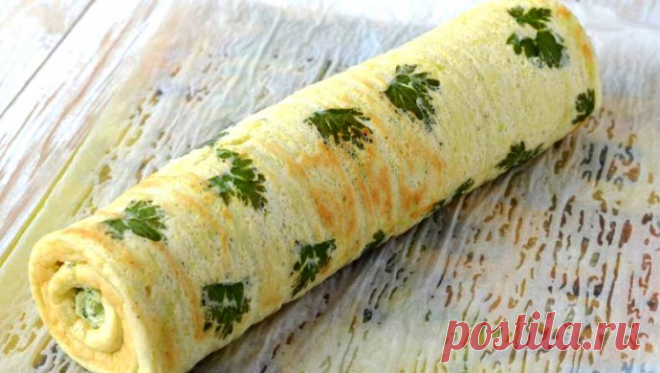 ​Рулет из кабачков с грибами и мясом, запеченный в духовке