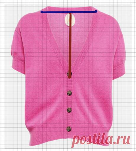V-горловина в вязаных моделях | Ольга Кондратьева (WickedLynx) | Дзен